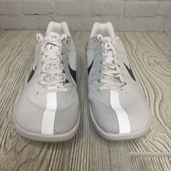 Nike Zoom Rival Distance Track Shoes Men’s 8 White Gray DC8725-100 Spikes New - Picture 4 of 8